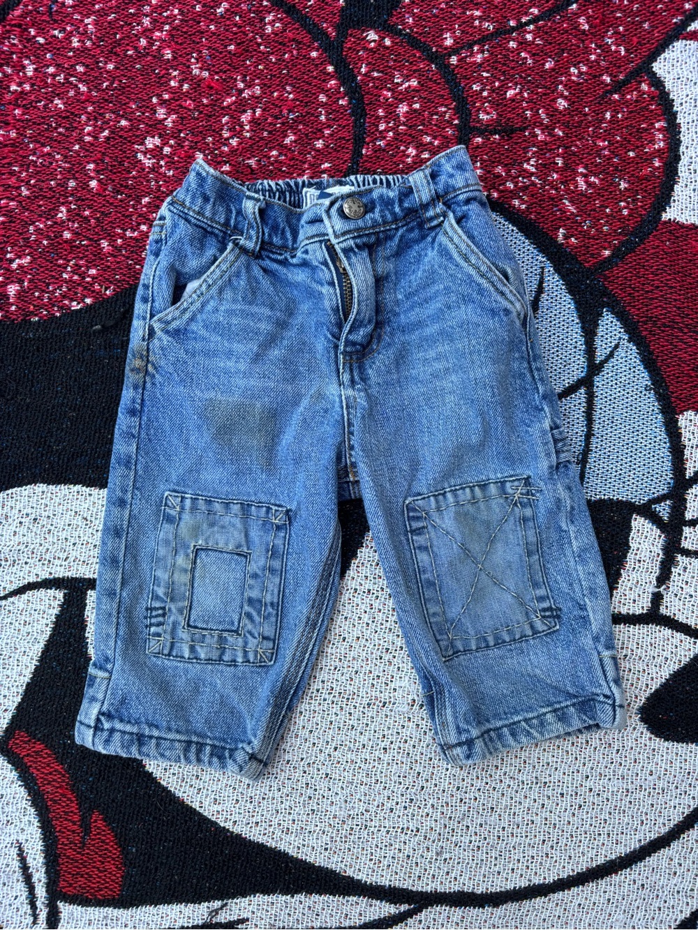 VINTAGE OSH KOSH DENIM ELASTIC WAIST BOYS JEANS ADORABLE SIZE
12 MONTHS